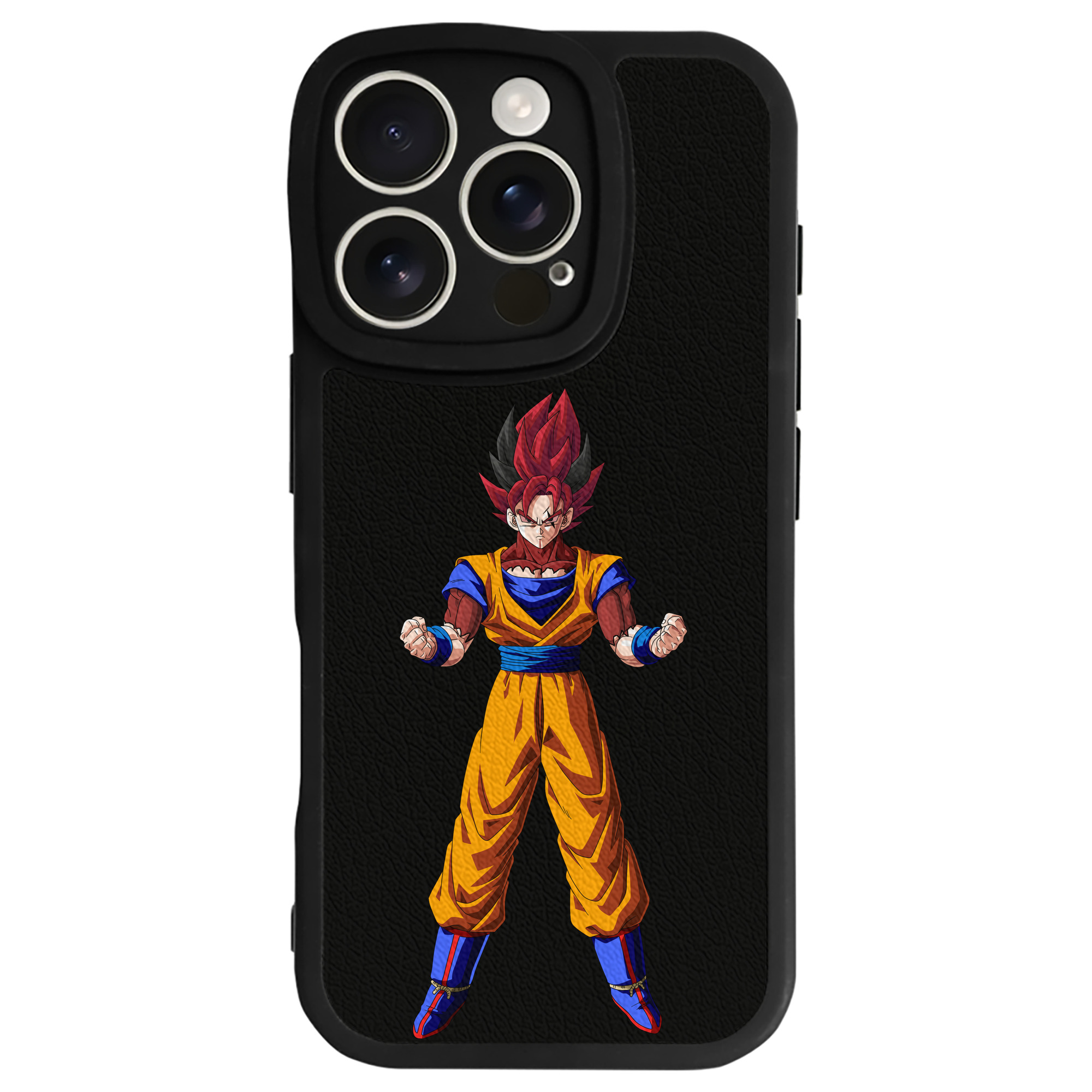 （画像用） ドラゴンボール 孫悟空（そん ごくう）Son Goku カカロット DRAGON BALL Kakarotto 【iPhone 16シリーズ対応】シリコンスマホケース（レザー調） 材質：シリコン